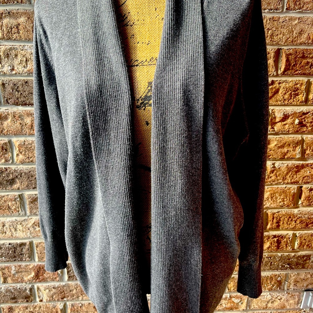 FADED GLORY OPEN FRONT DRAPE CARDIGAN